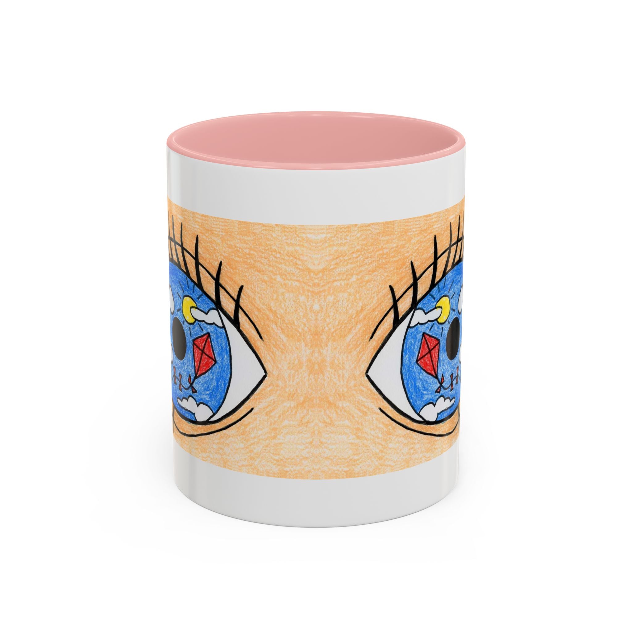 Whimsical Eye Design Coffee Mug - Unique Artistic Gift for Dreamers