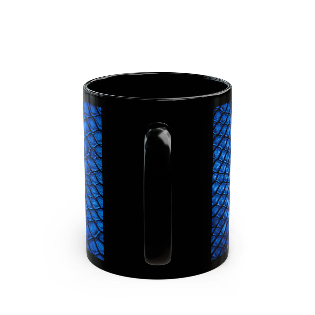 Stylish Blue Fish Scale Mug - Unique 11oz & 15oz Coffee Cups for Fish Lovers
