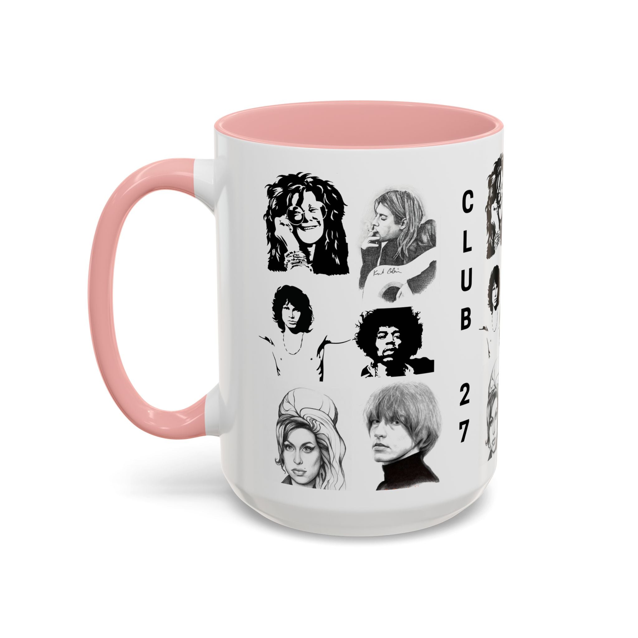 Club 27 Accent Coffee Mug 11oz + 15oz ~ Dead Rock Icons ~