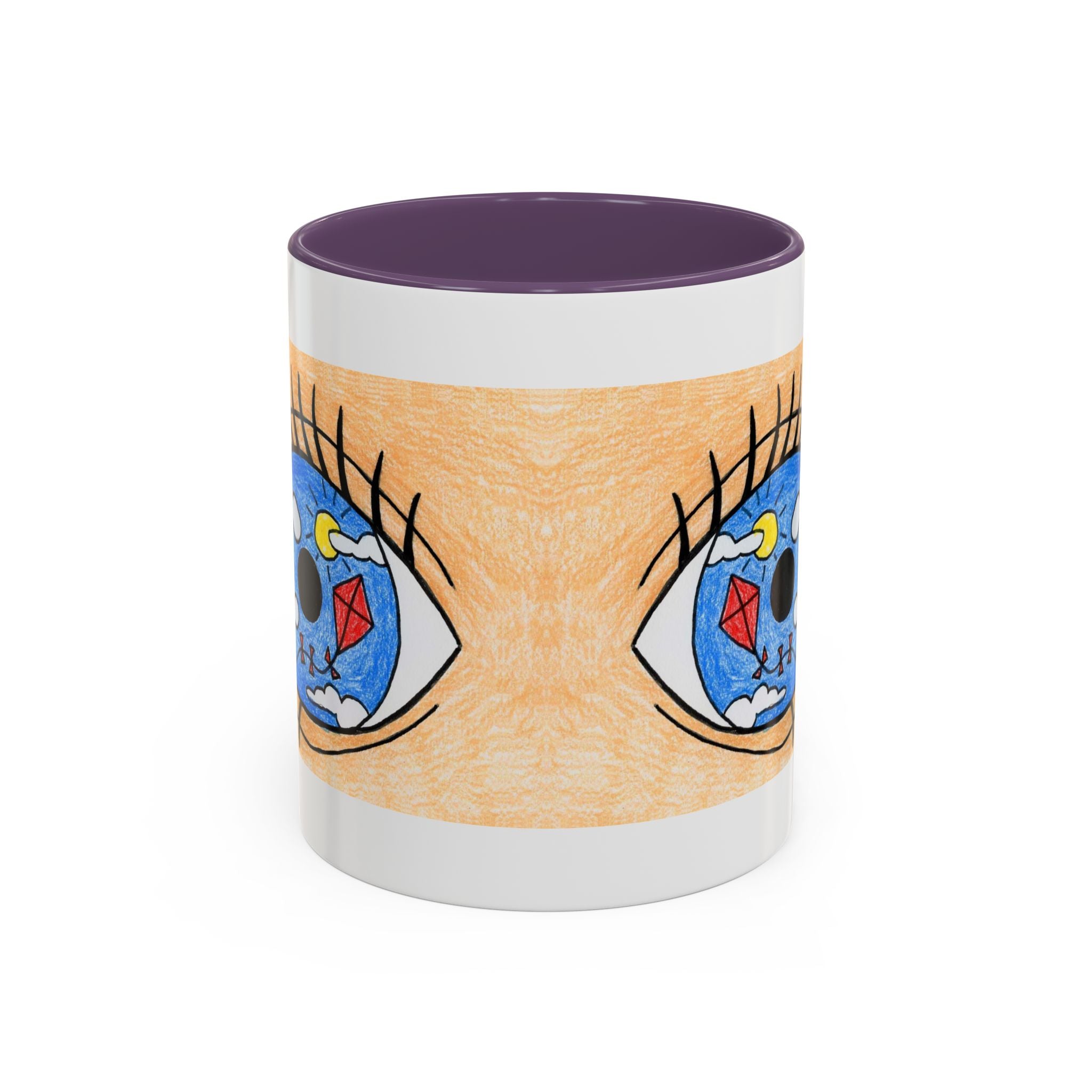 Whimsical Eye Design Coffee Mug - Unique Artistic Gift for Dreamers