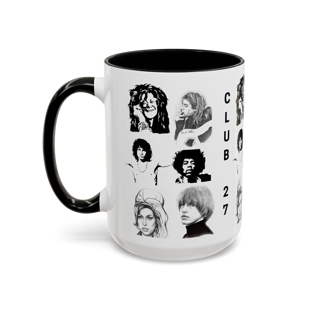 Club 27 Accent Coffee Mug 11oz + 15oz ~ Dead Rock Icons ~