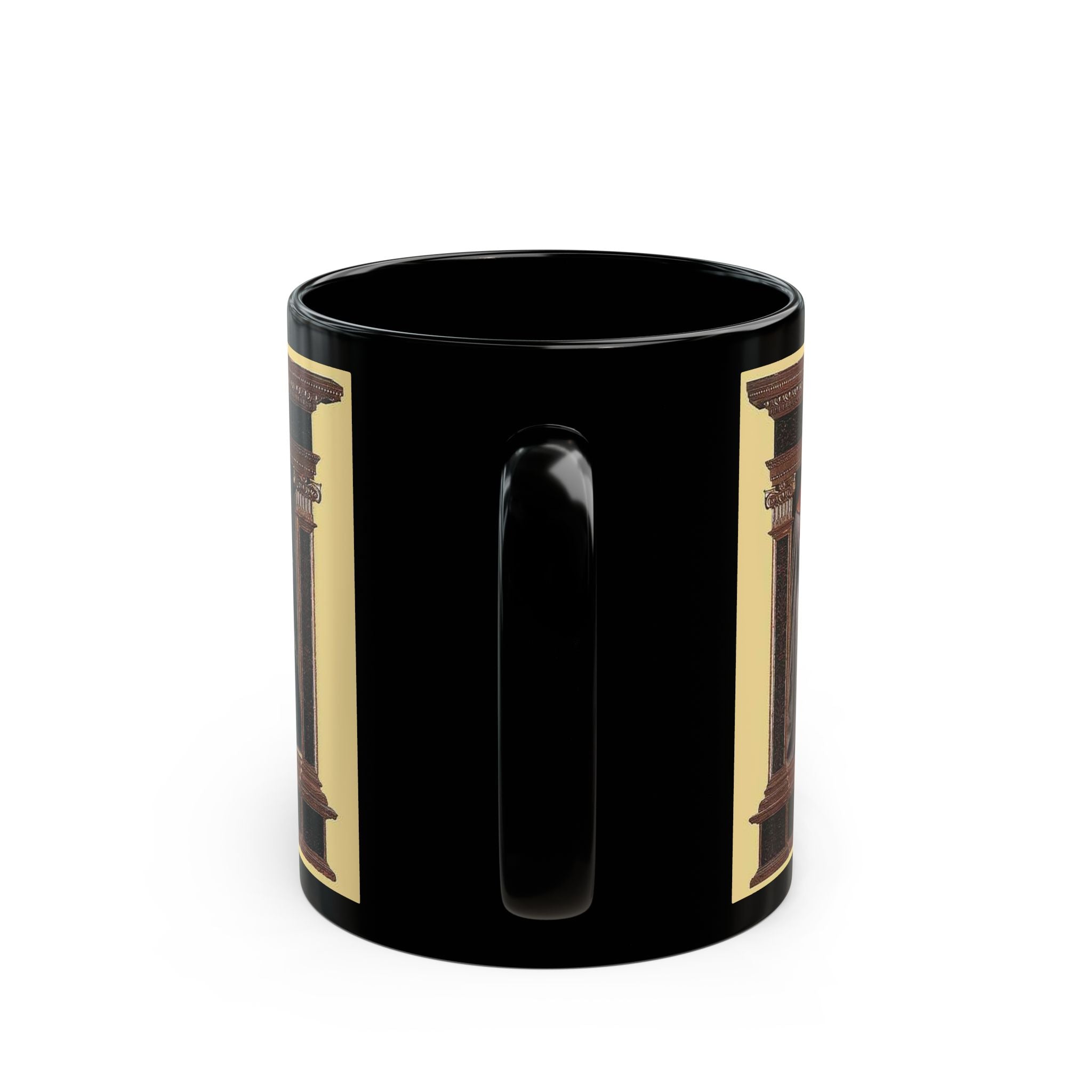 Ceramic Black Mug 11 & 15oz – Classic Devine Masterpiece Design