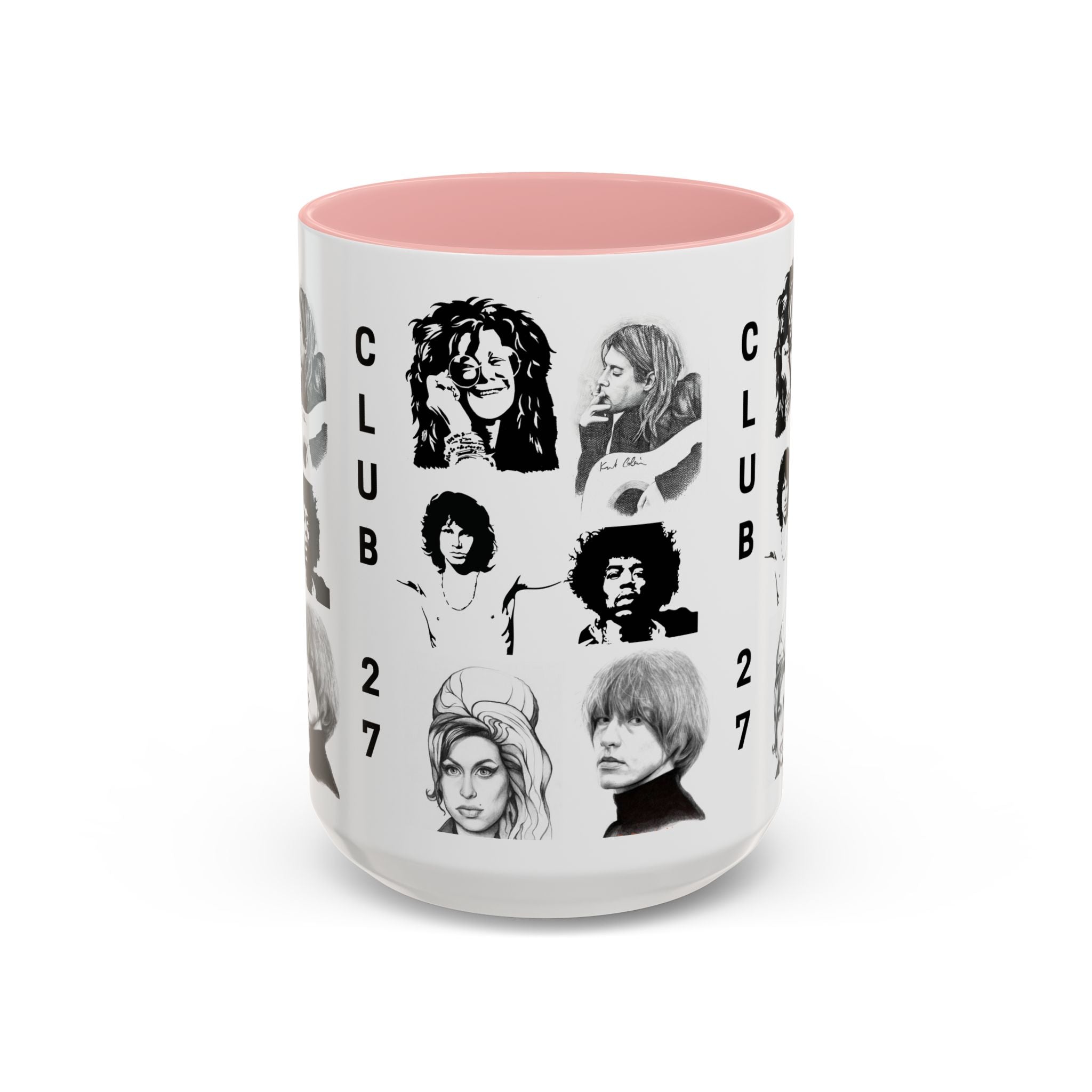 Club 27 Accent Coffee Mug 11oz + 15oz ~ Dead Rock Icons ~