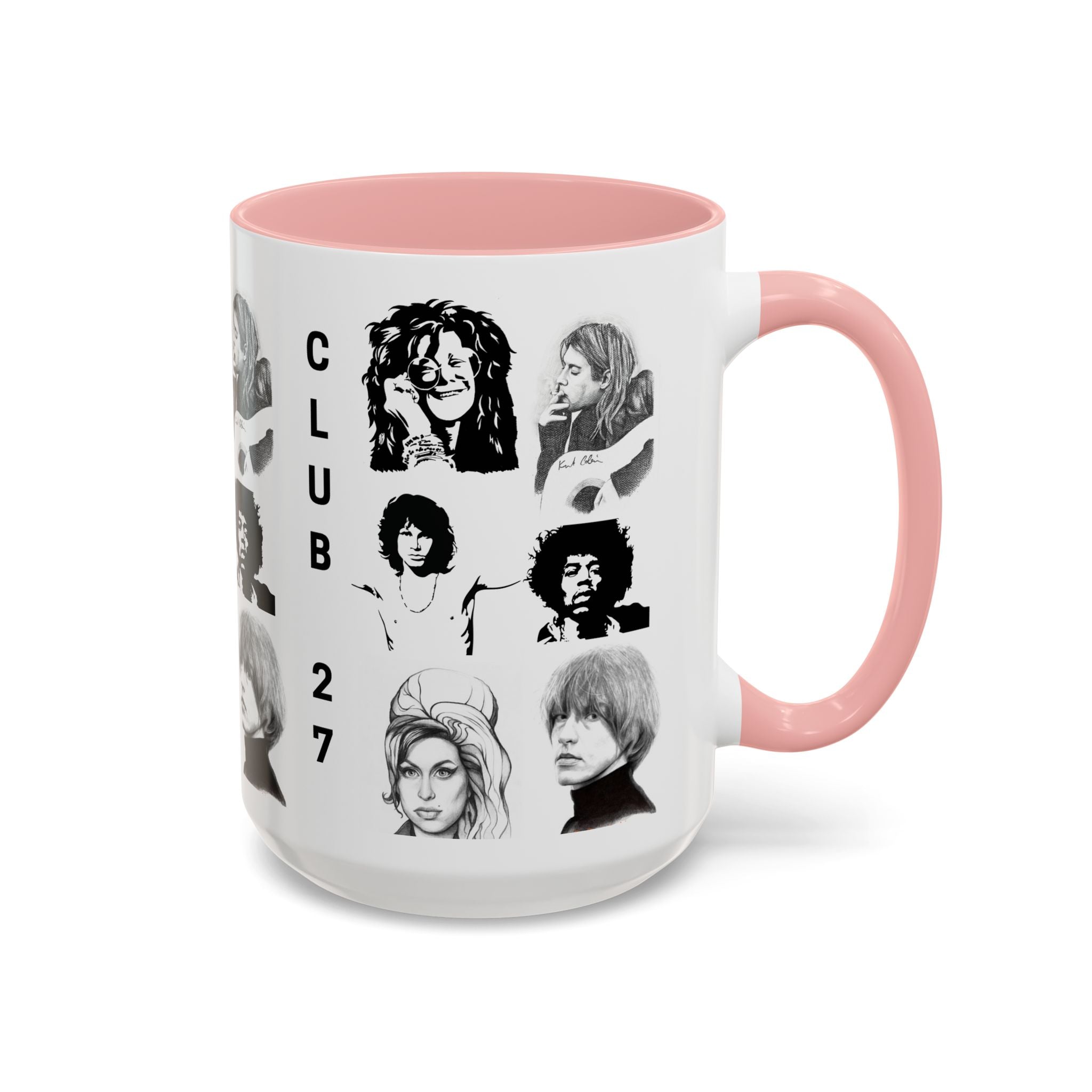 Club 27 Accent Coffee Mug 11oz + 15oz ~ Dead Rock Icons ~