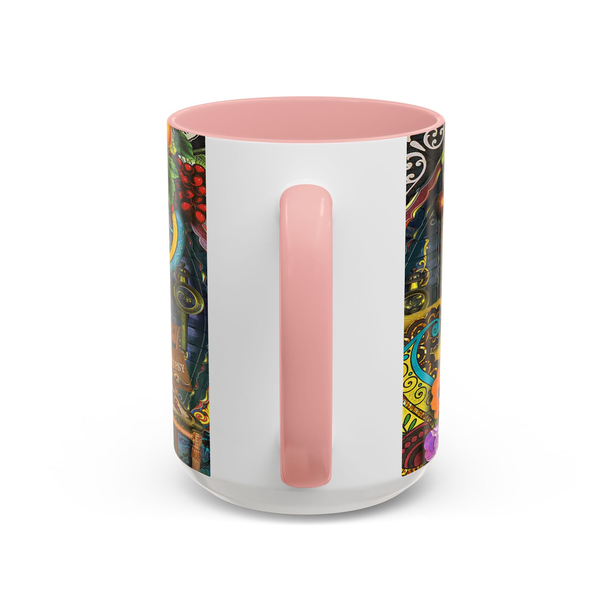 Bohemian Accent Coffee Mug - Artistic Gypsy Design, 11 & 15oz