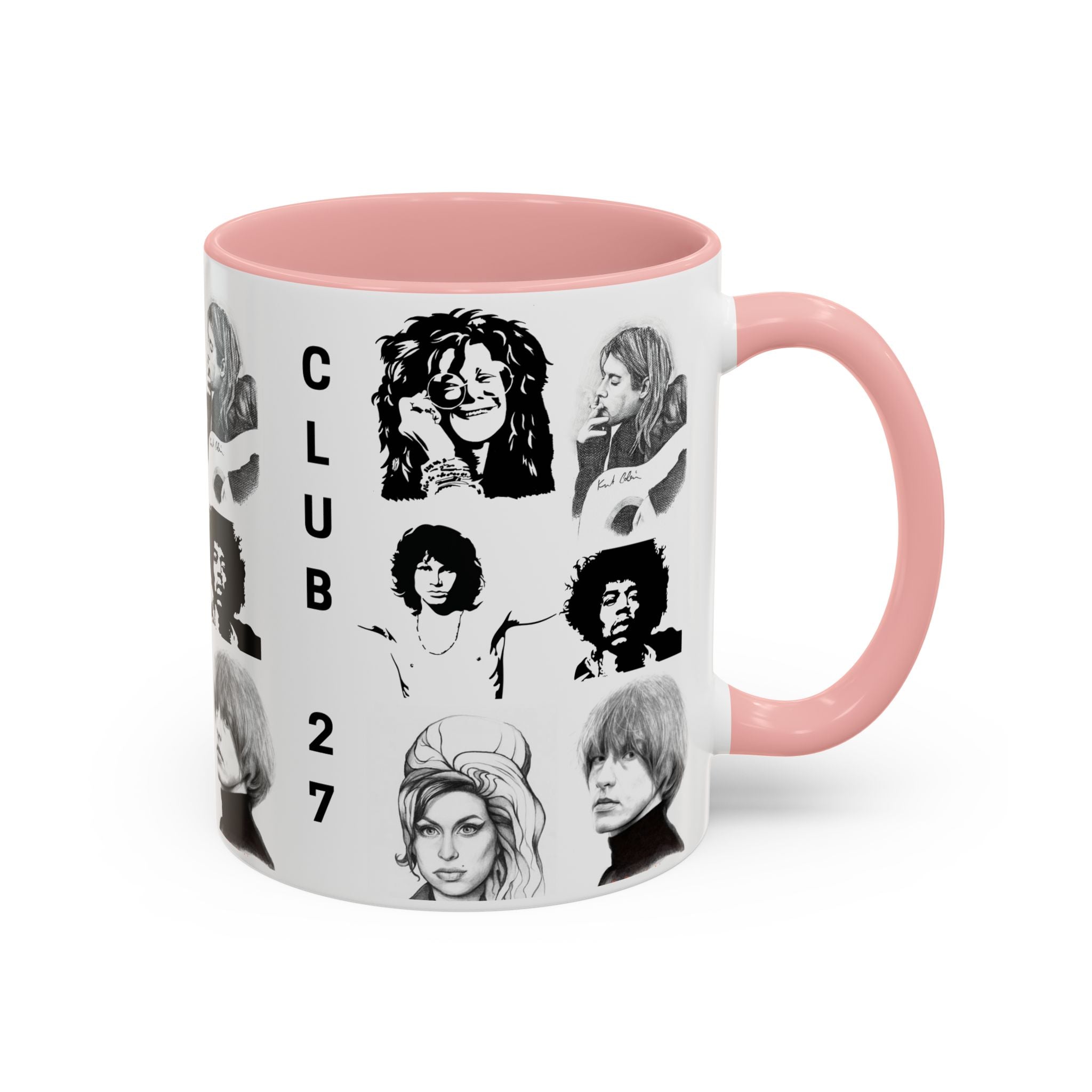 Club 27 Accent Coffee Mug 11oz + 15oz ~ Dead Rock Icons ~