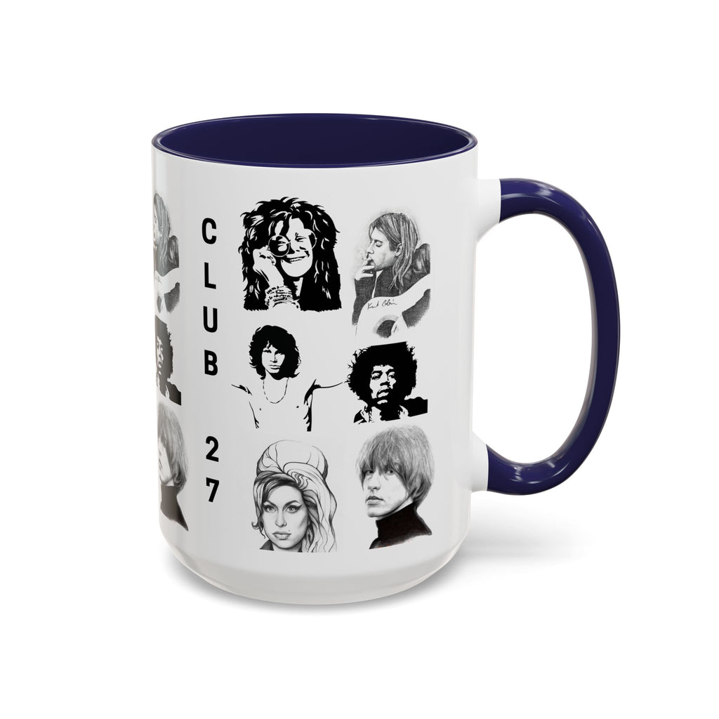 Club 27 Accent Coffee Mug 11oz + 15oz ~ Dead Rock Icons ~