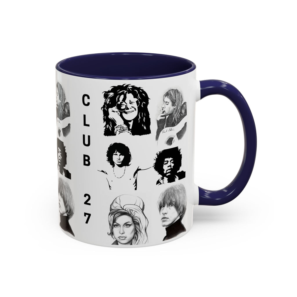 Club 27 Accent Coffee Mug 11oz + 15oz ~ Dead Rock Icons ~