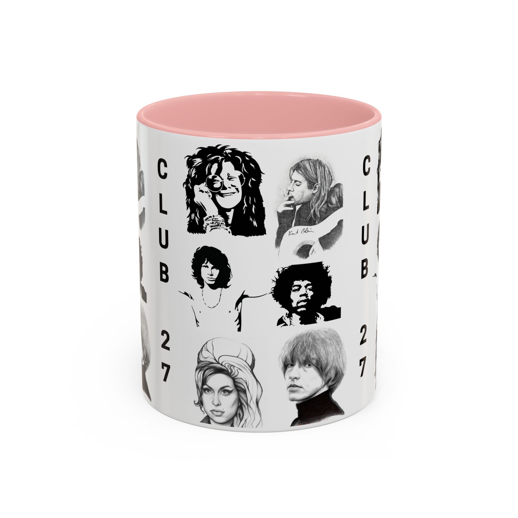 Club 27 Accent Coffee Mug 11oz + 15oz ~ Dead Rock Icons ~