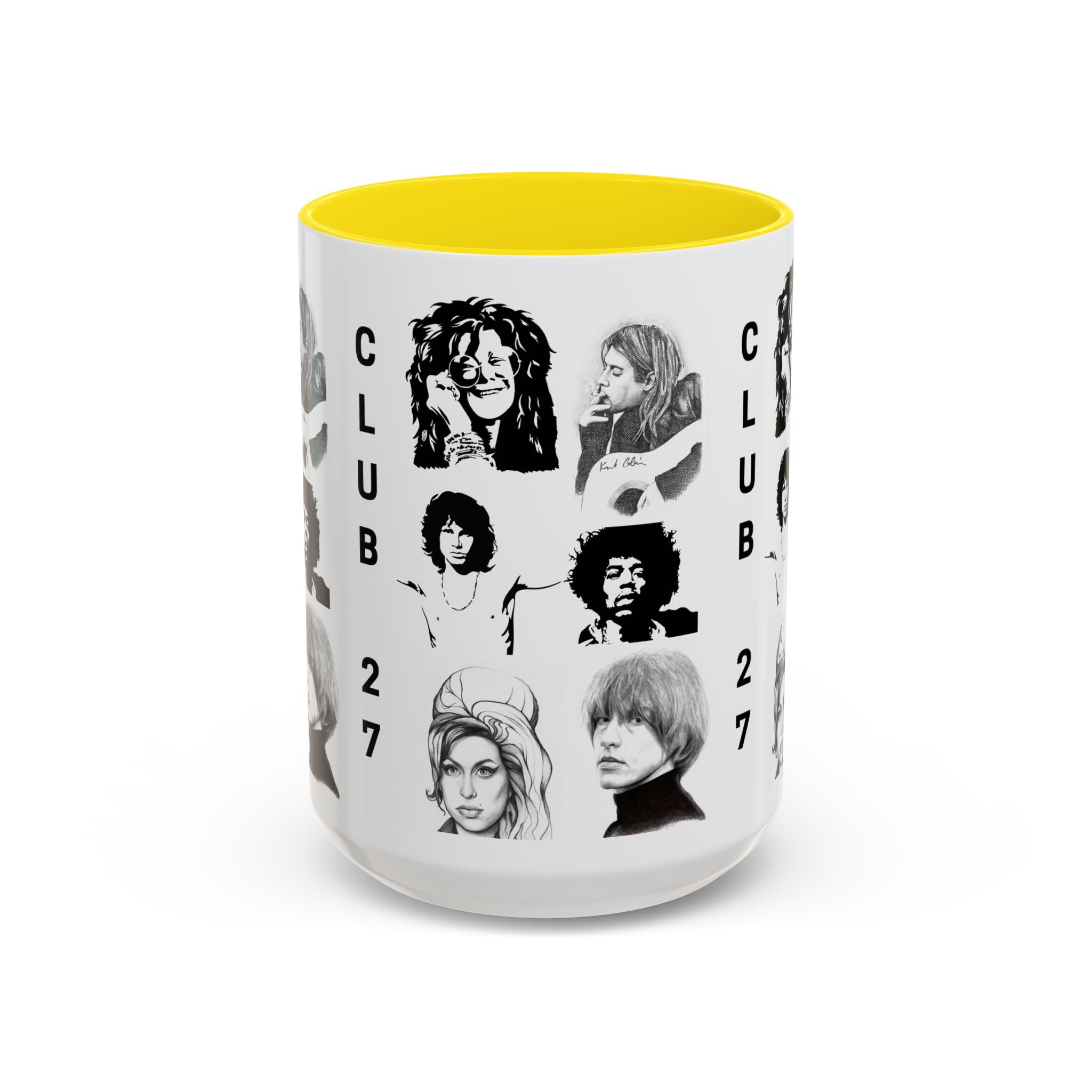 Club 27 Accent Coffee Mug 11oz + 15oz ~ Dead Rock Icons ~