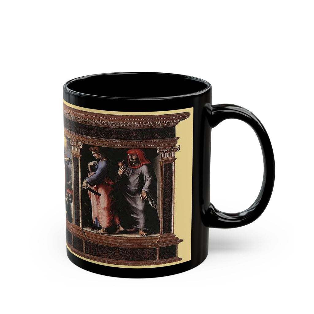 Ceramic Black Mug 11 & 15oz – Classic Devine Masterpiece Design