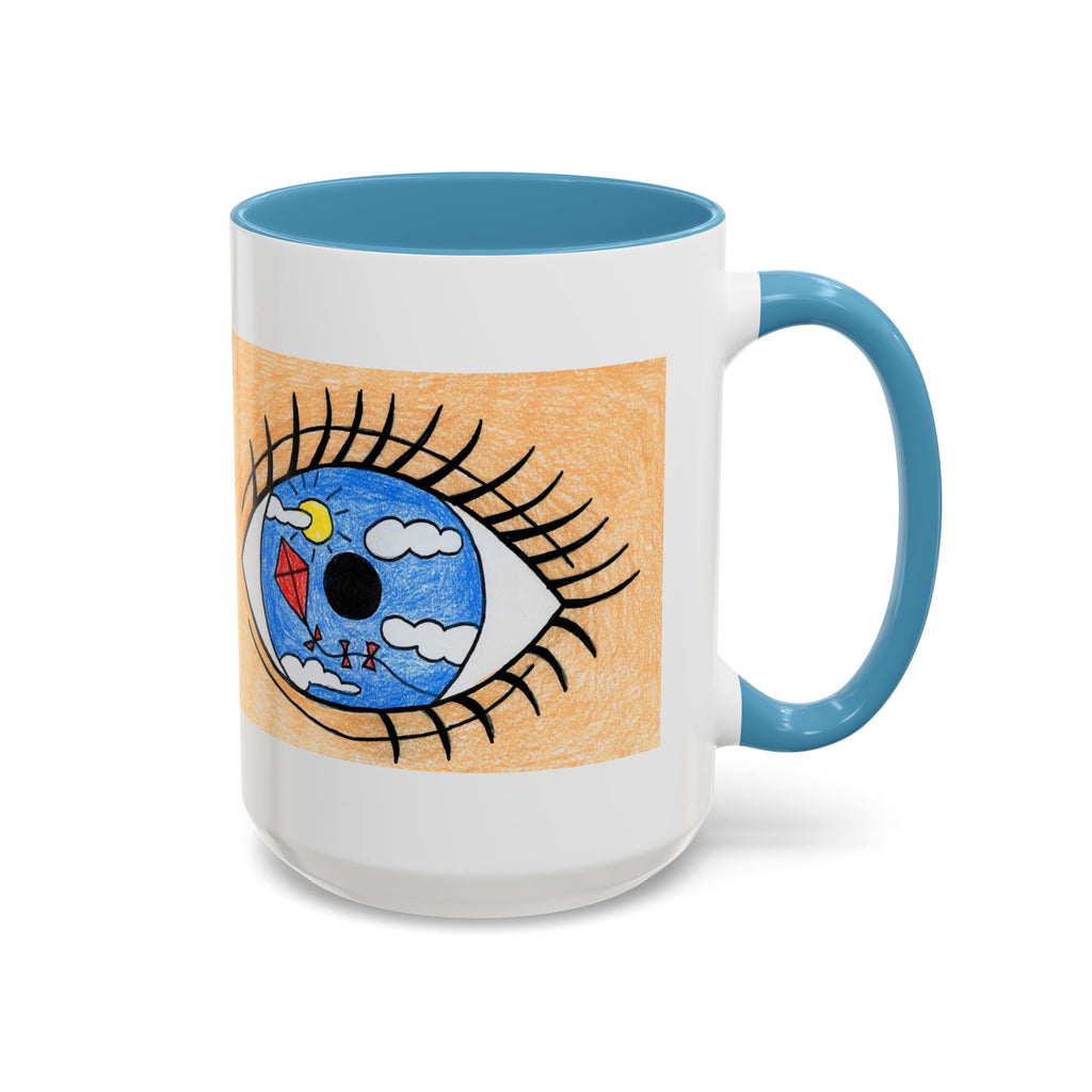 Whimsical Eye Design Coffee Mug - Unique Artistic Gift for Dreamers