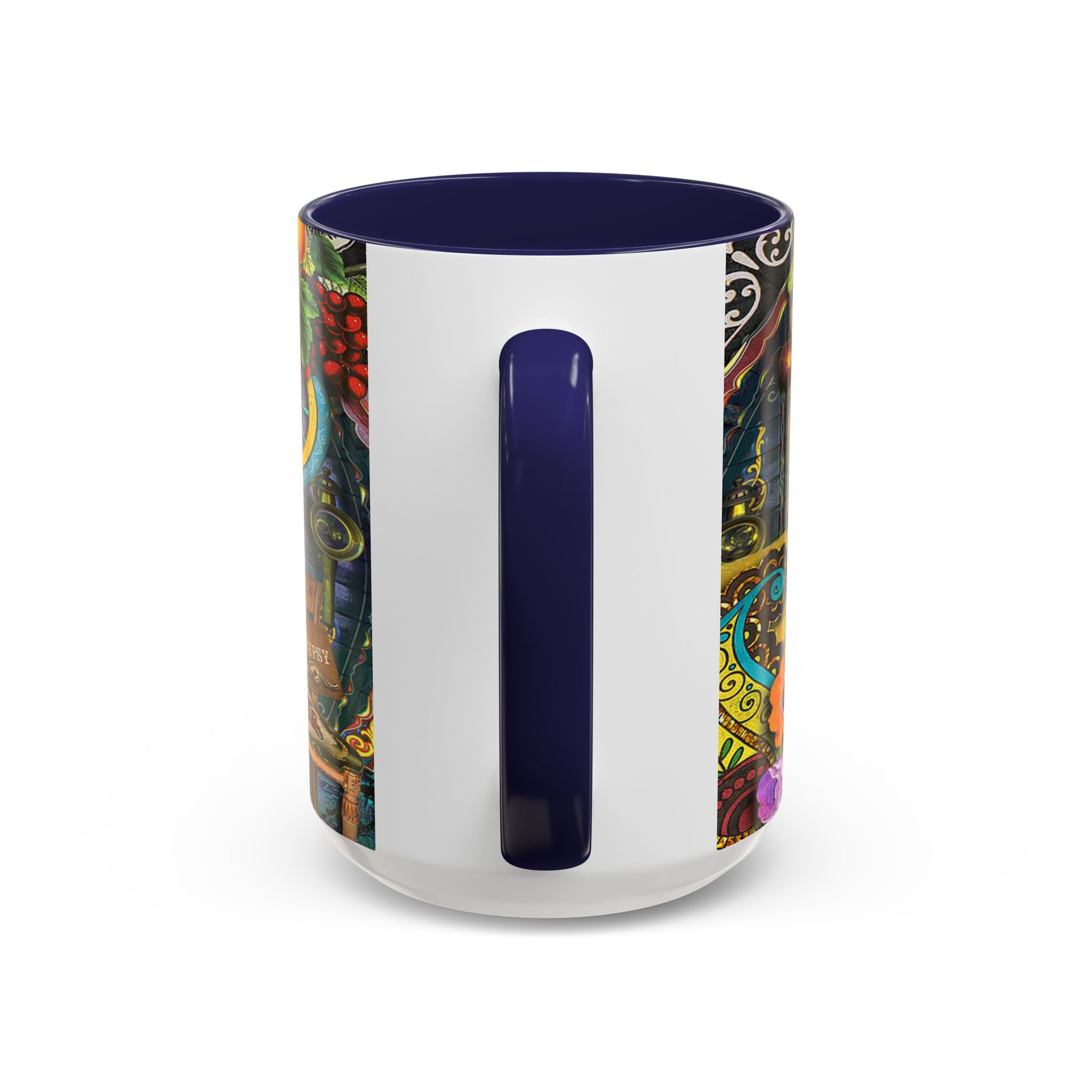 Bohemian Accent Coffee Mug - Artistic Gypsy Design, 11 & 15oz