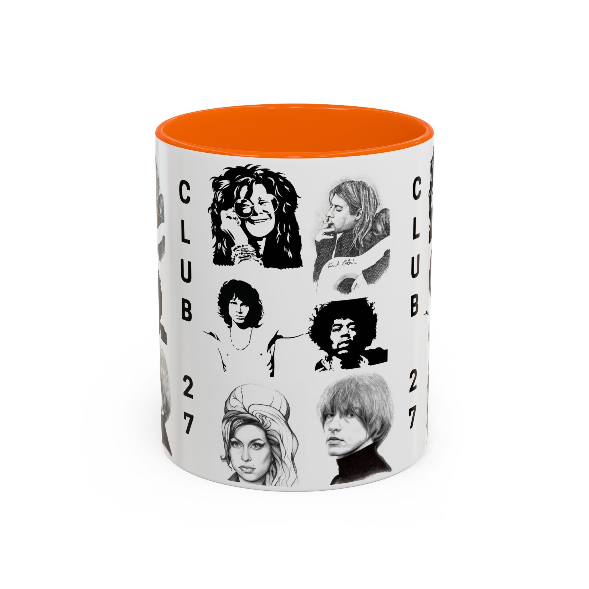 Club 27 Accent Coffee Mug 11oz + 15oz ~ Dead Rock Icons ~