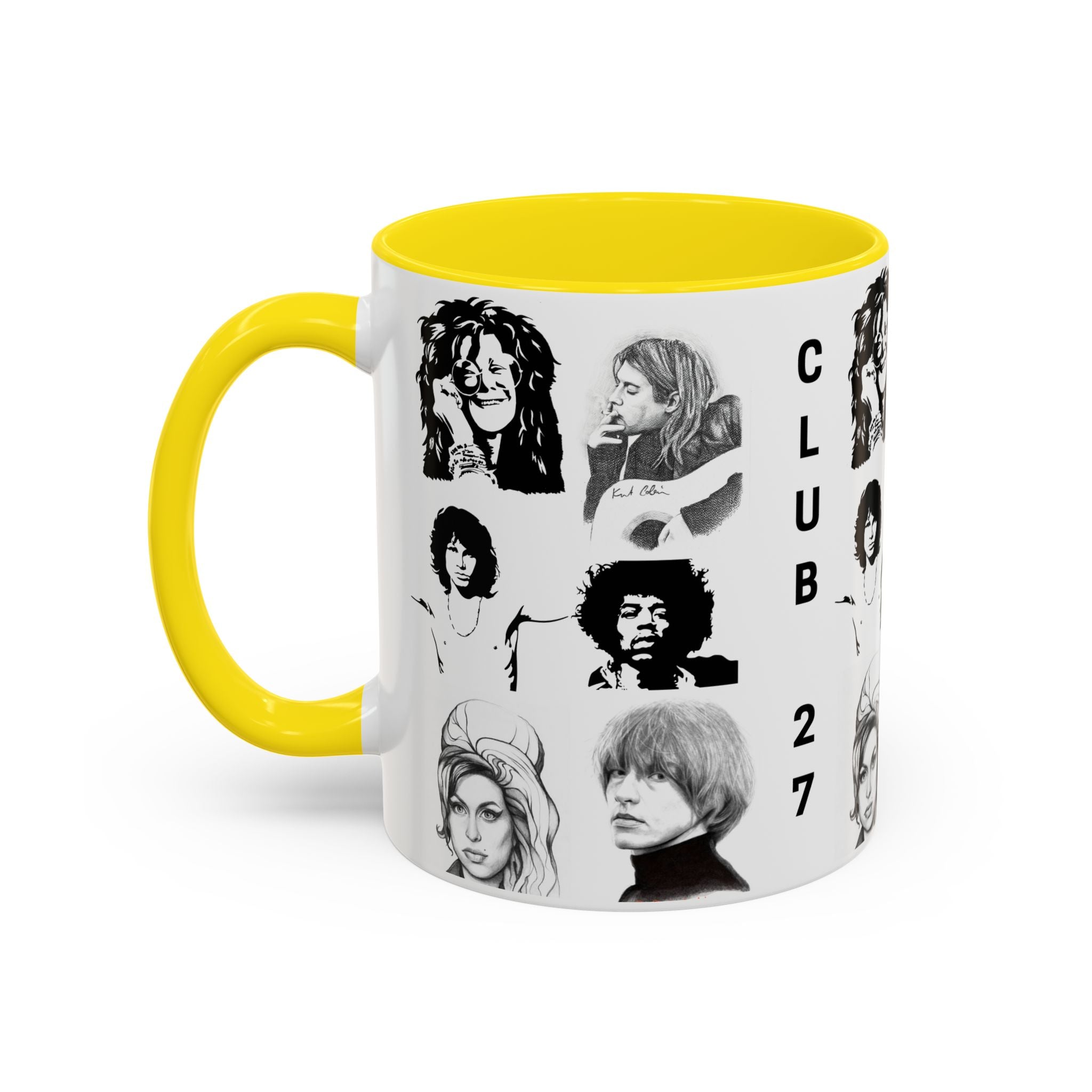 Club 27 Accent Coffee Mug 11oz + 15oz ~ Dead Rock Icons ~