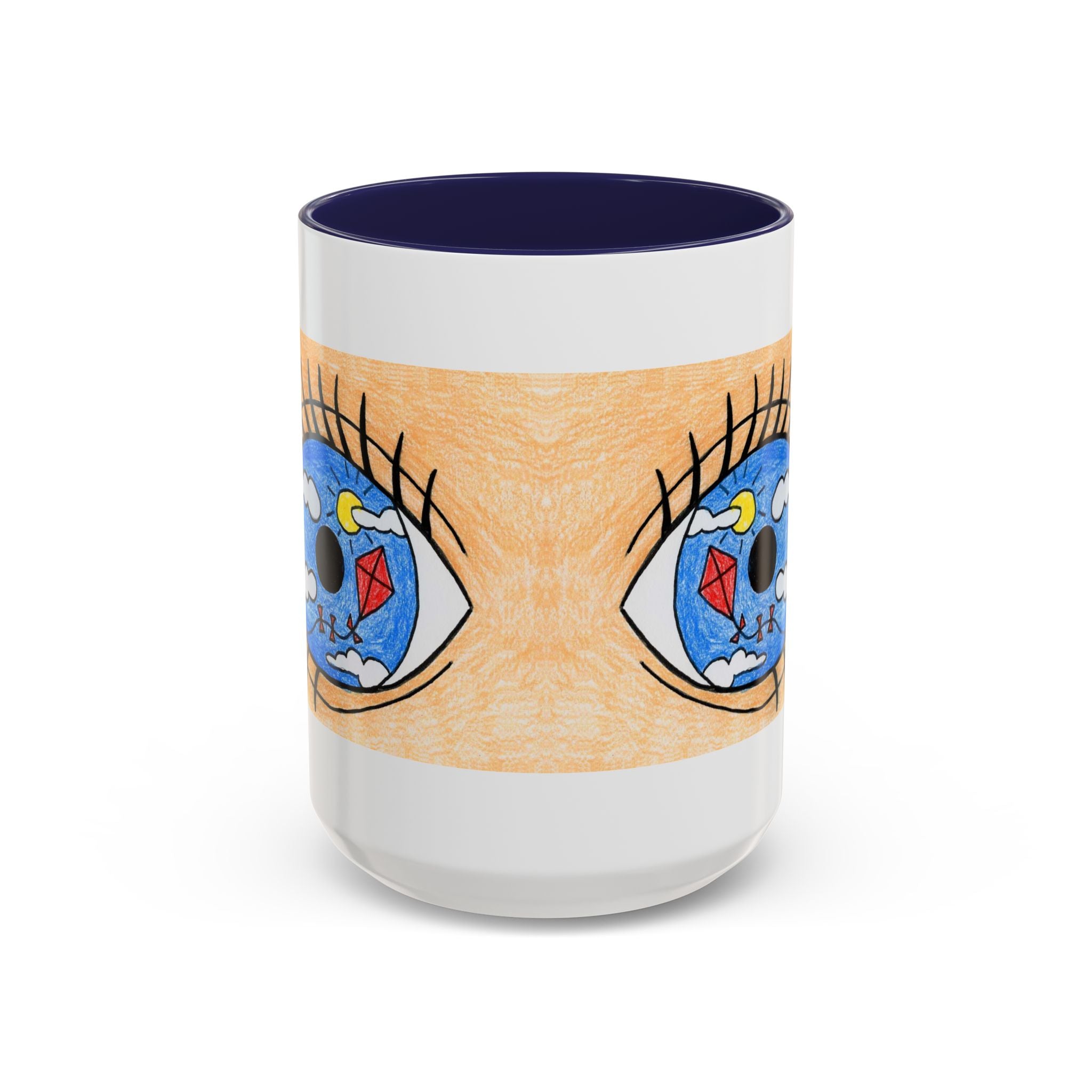 Whimsical Eye Design Coffee Mug - Unique Artistic Gift for Dreamers