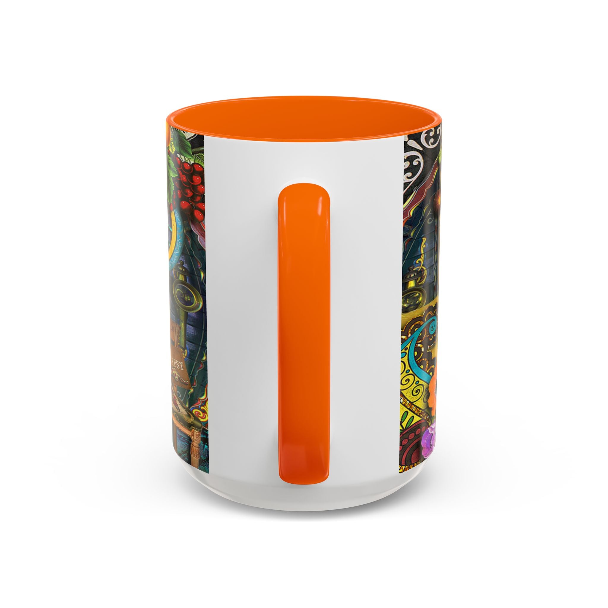 Bohemian Accent Coffee Mug - Artistic Gypsy Design, 11 & 15oz