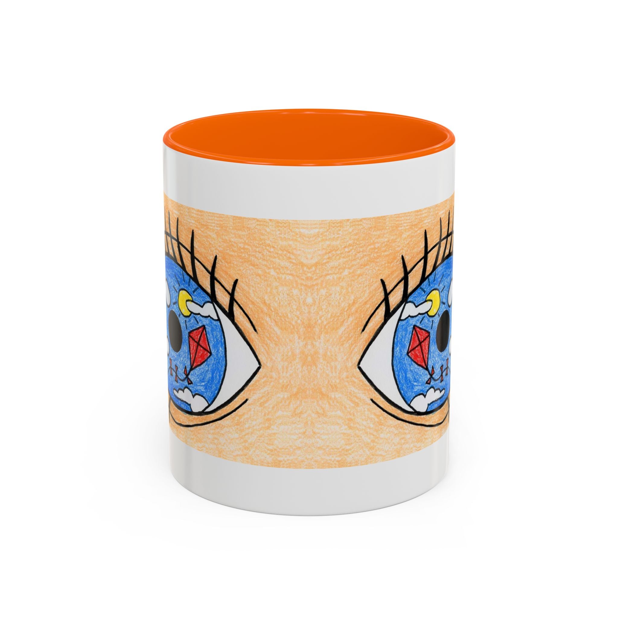 Whimsical Eye Design Coffee Mug - Unique Artistic Gift for Dreamers