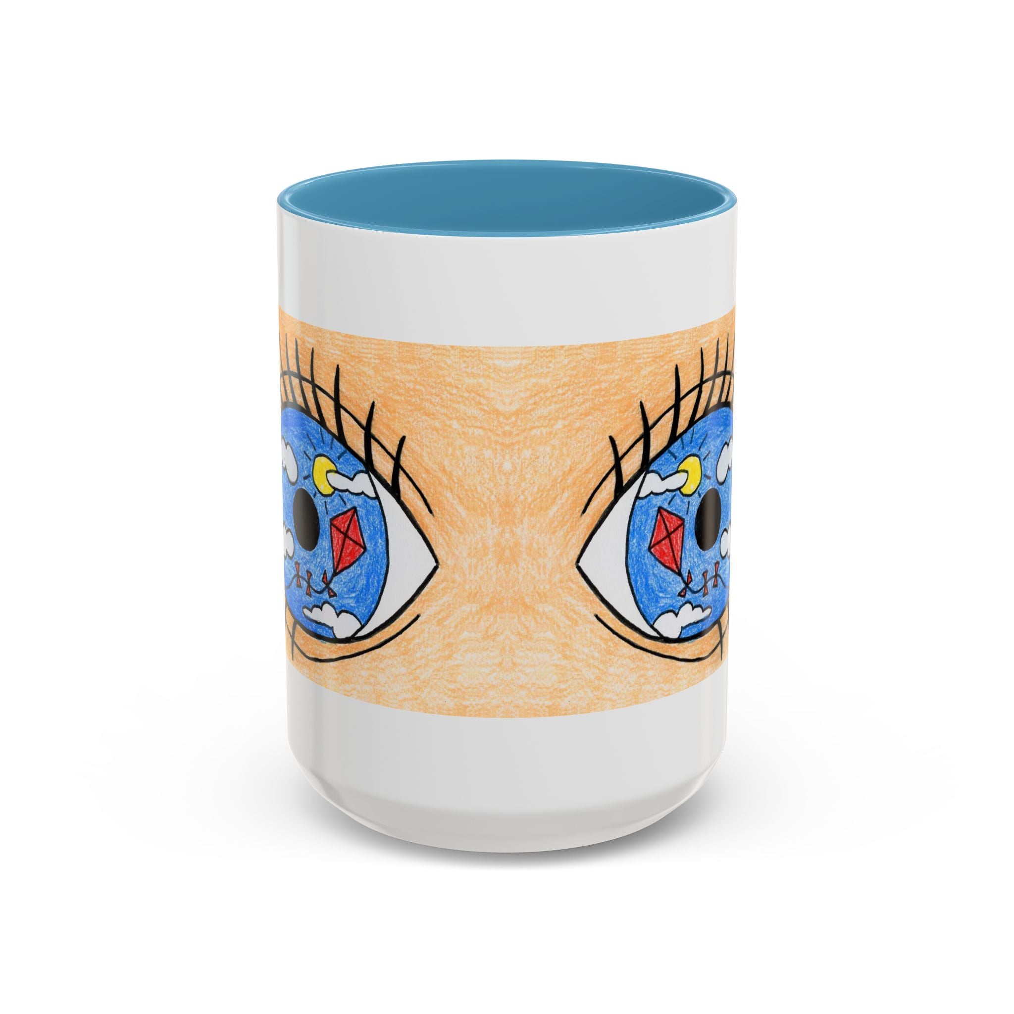Whimsical Eye Design Coffee Mug - Unique Artistic Gift for Dreamers