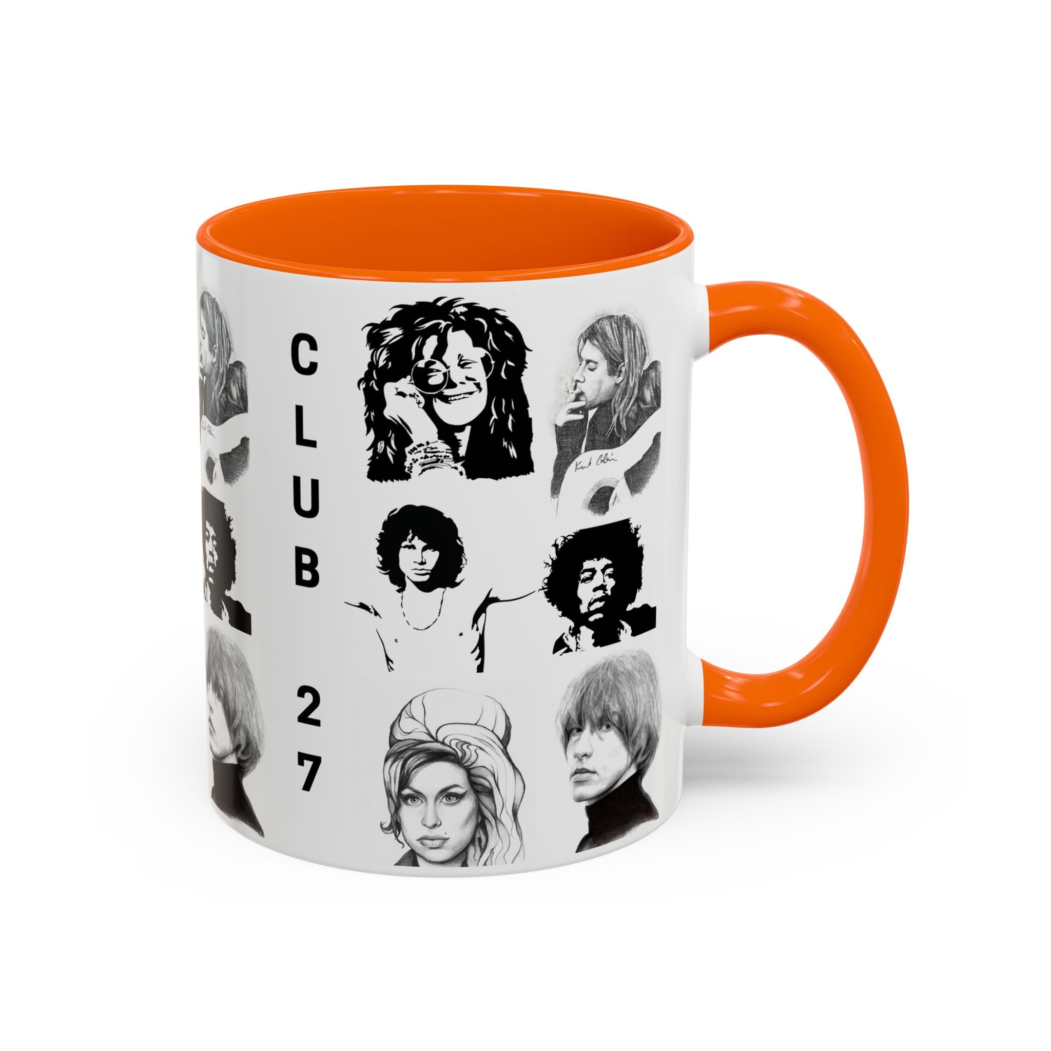 Club 27 Accent Coffee Mug 11oz + 15oz ~ Dead Rock Icons ~