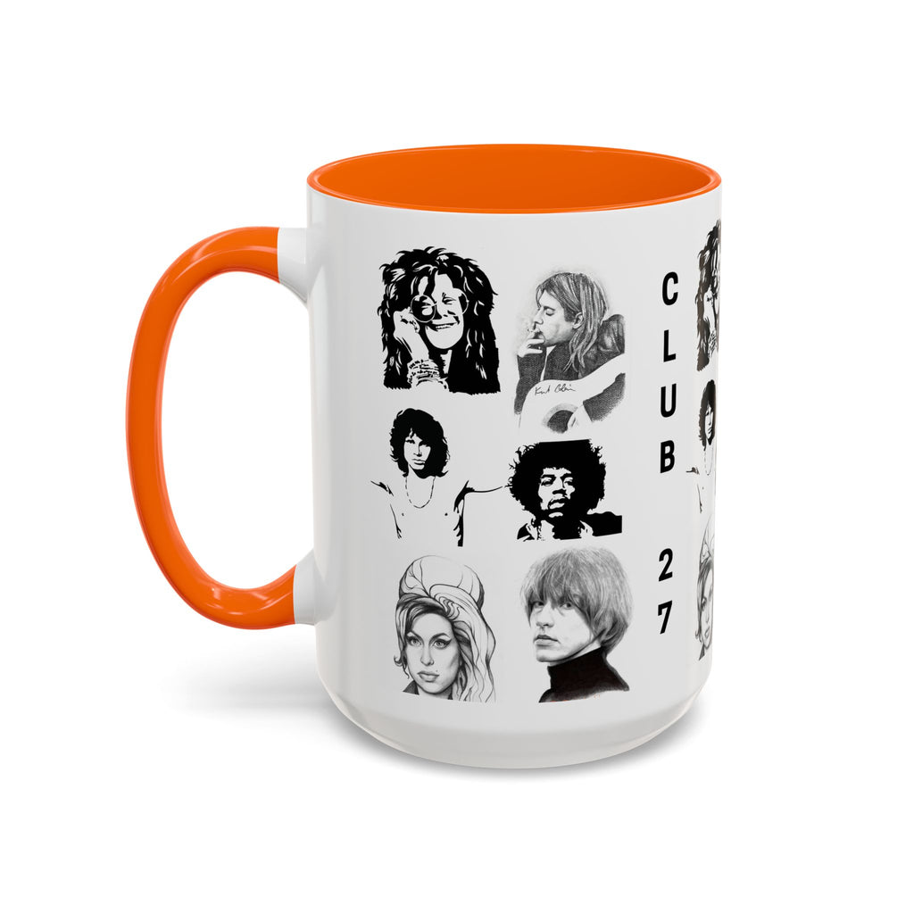 Club 27 Accent Coffee Mug 11oz + 15oz ~ Dead Rock Icons ~