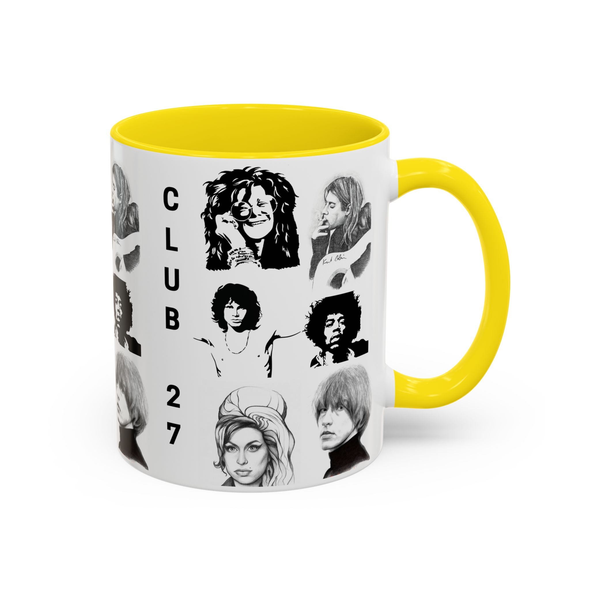Club 27 Accent Coffee Mug 11oz + 15oz ~ Dead Rock Icons ~