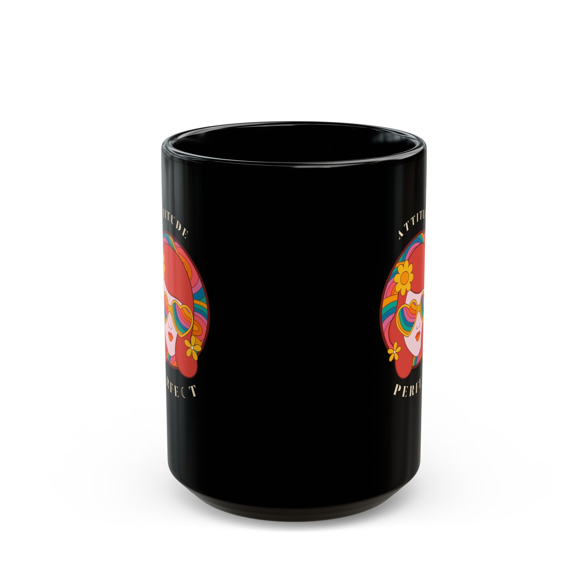 Colorful Retro Attitude Perfect Coffee Mug - 11oz & 15oz