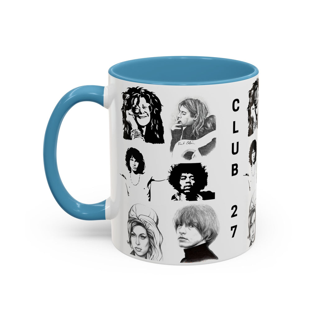 Club 27 Accent Coffee Mug 11oz + 15oz ~ Dead Rock Icons ~