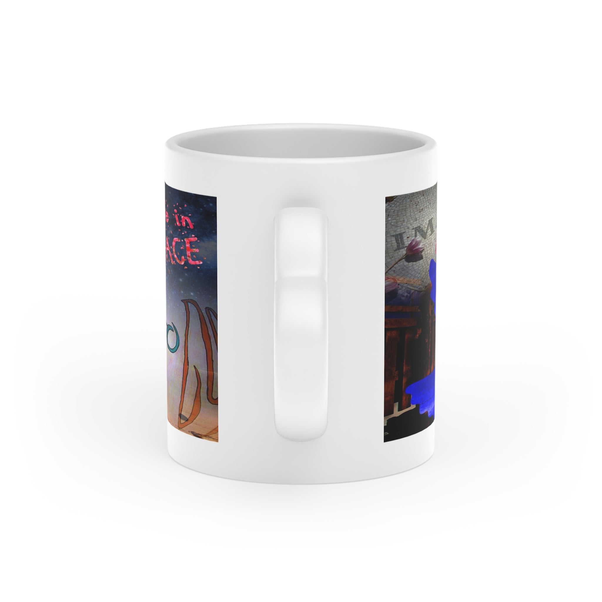 Heart-Shaped Peace Mug 11 oz - Inspirational Drinkware for Lovers & Friends