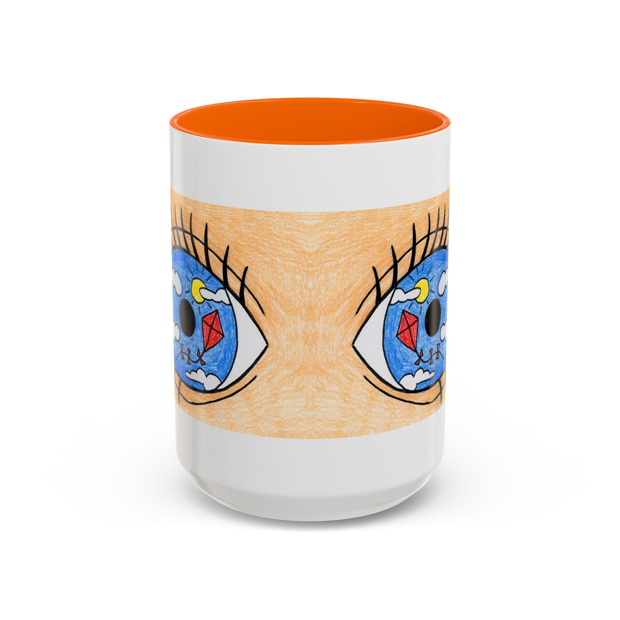 Whimsical Eye Design Coffee Mug - Unique Artistic Gift for Dreamers