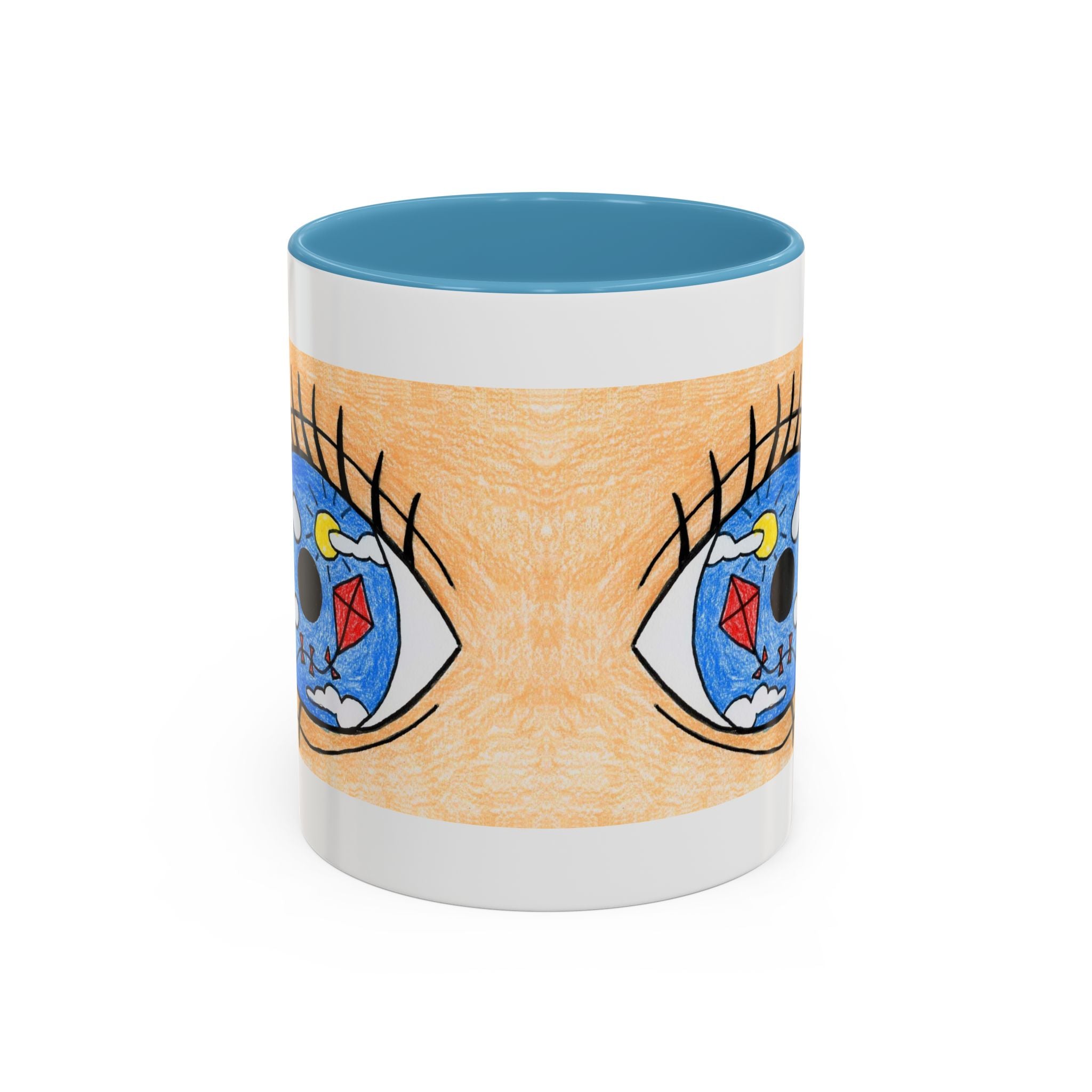 Whimsical Eye Design Coffee Mug - Unique Artistic Gift for Dreamers