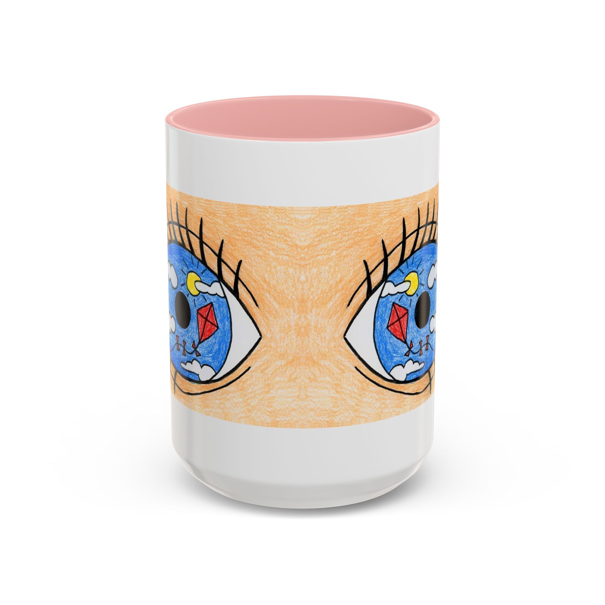 Whimsical Eye Design Coffee Mug - Unique Artistic Gift for Dreamers