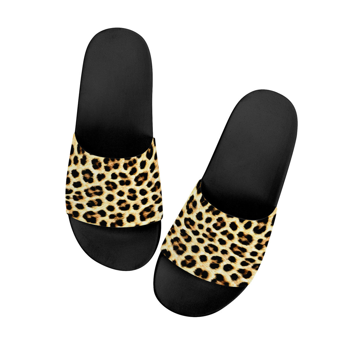 Cheetah Print Slides, Open Toe Resort & Spa, Unique Unisex Footwear