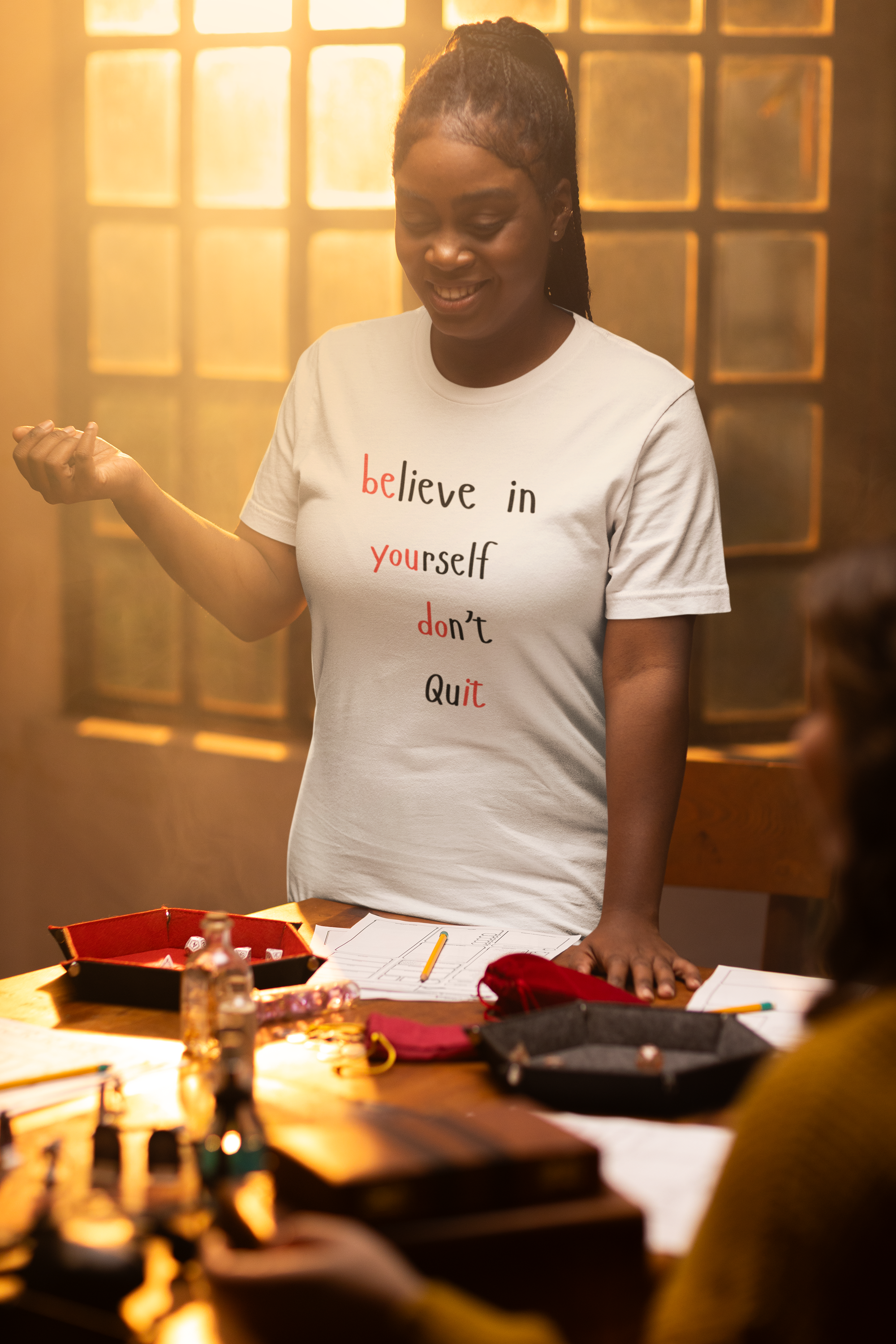 Premium Women's T-shirt " Believe In Yourself, Don't Quit! Do It!"