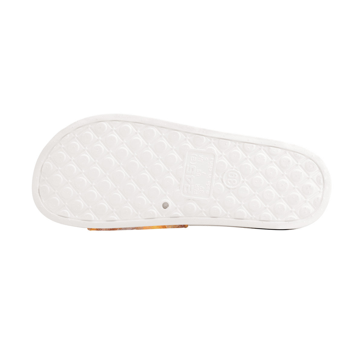 White Tuscany Stone Resort Slides, Open Toe Easy Wearing Everyday Footwear