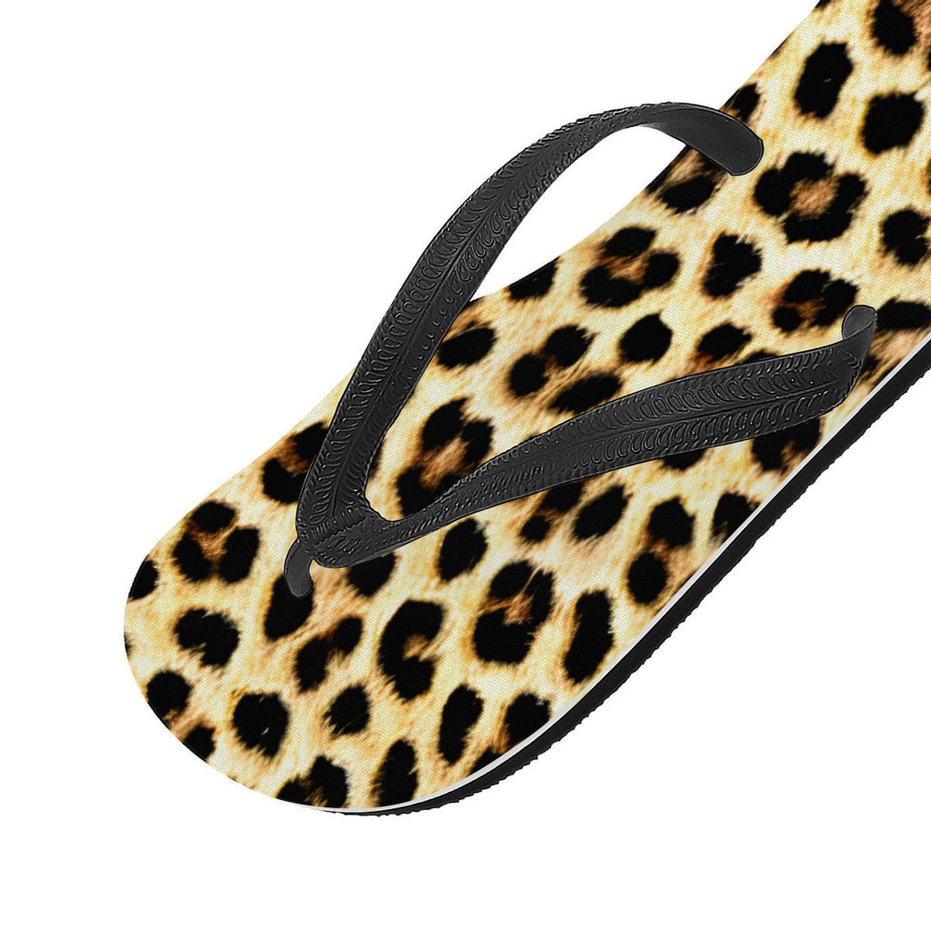 Cheetah Skin Flip Flops