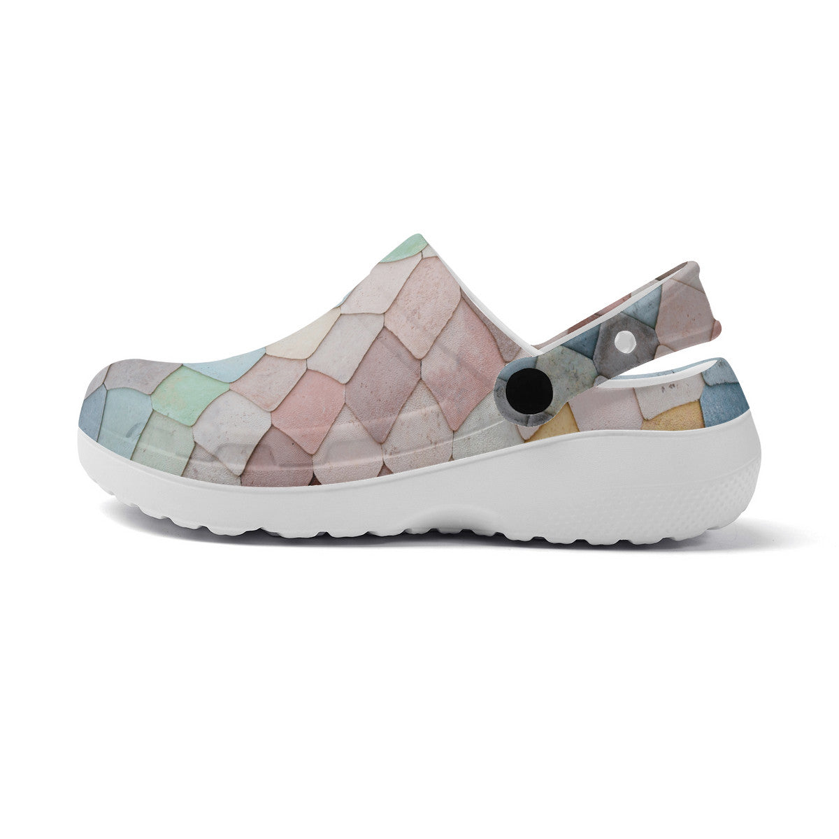 Aesthetic Design Unisex Clogs, No Hole Croc Style Shoes for Work or Leisure