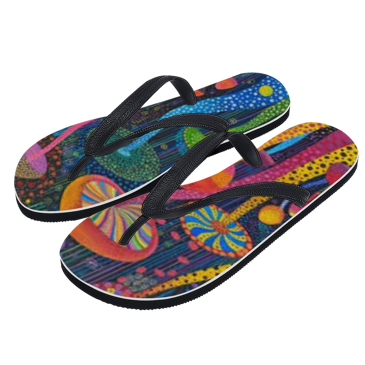 Magic Fungi Flip Flops