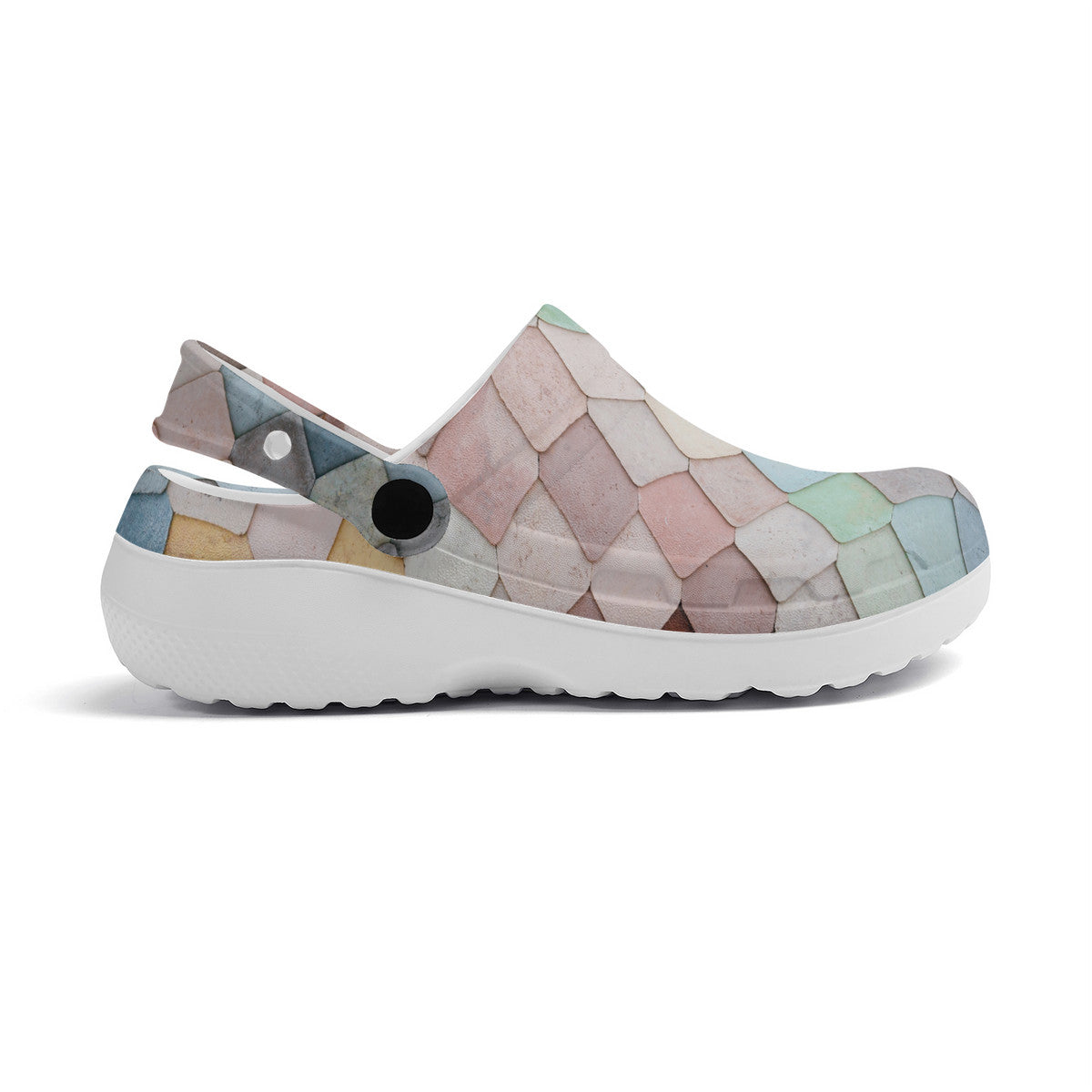 Aesthetic Design Unisex Clogs, No Hole Croc Style Shoes for Work or Leisure