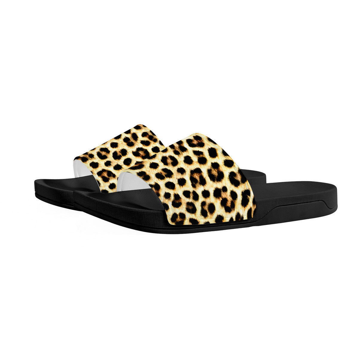 Cheetah Print Slides, Open Toe Resort & Spa, Unique Unisex Footwear