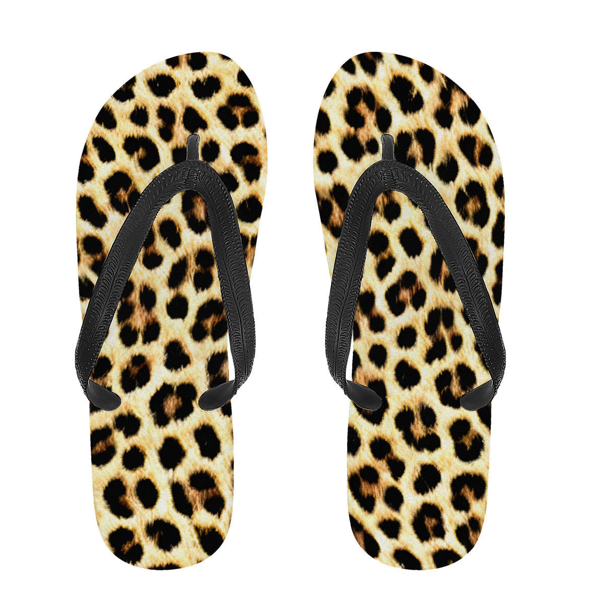 Cheetah Skin Flip Flops