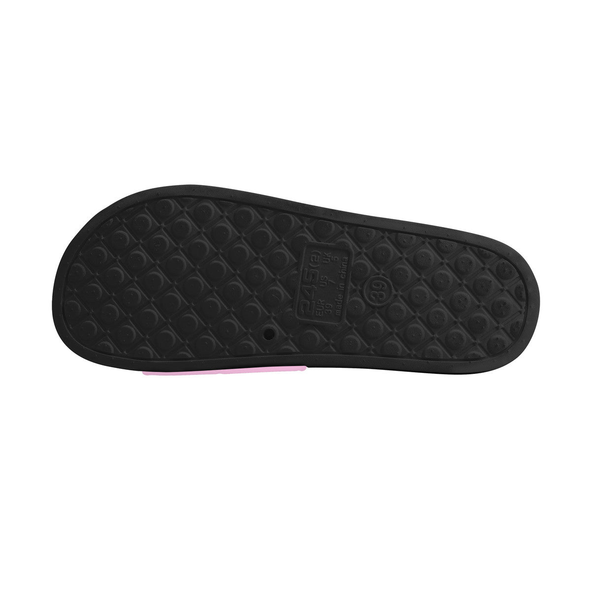 Pagan Heart on Pink & Black Slide Sandals