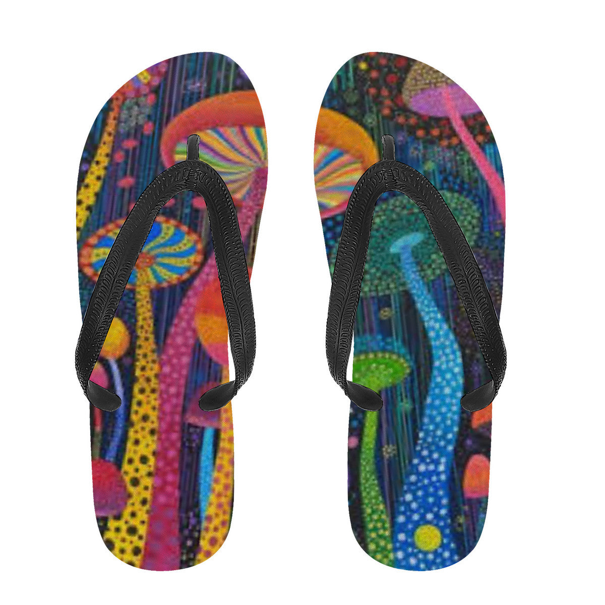Magic Fungi Flip Flops