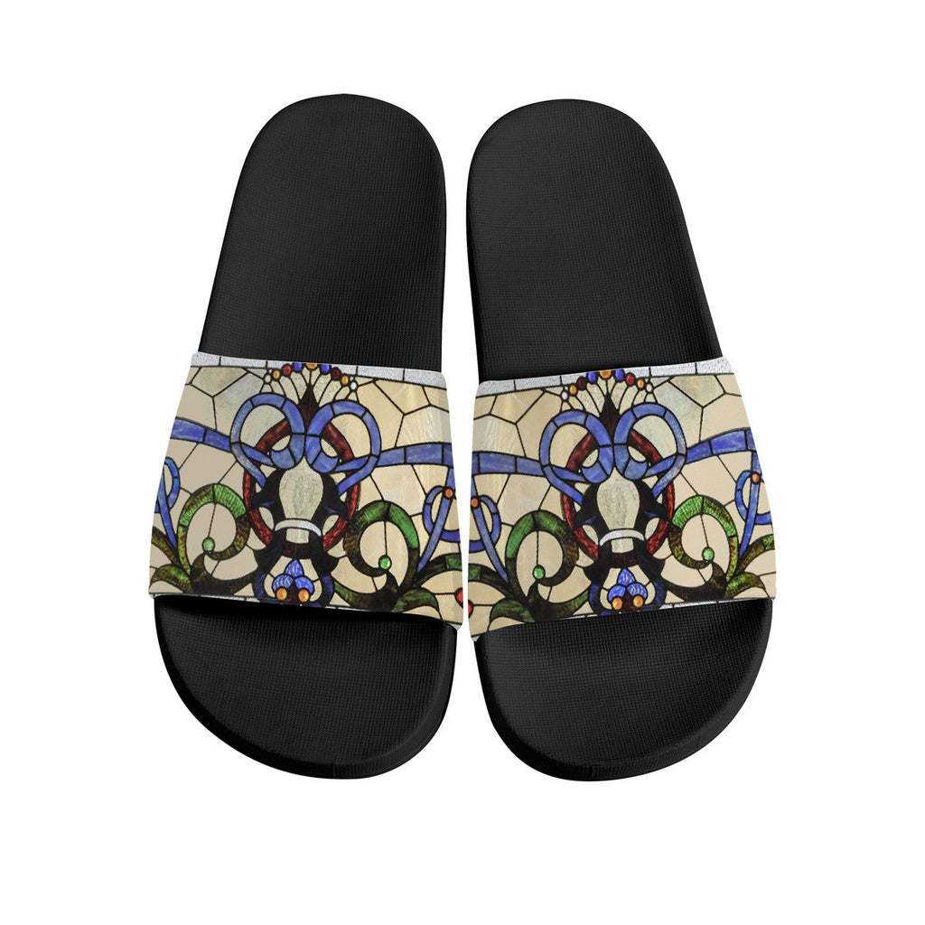 Black Slides Open Toe Casual Summer Sandals