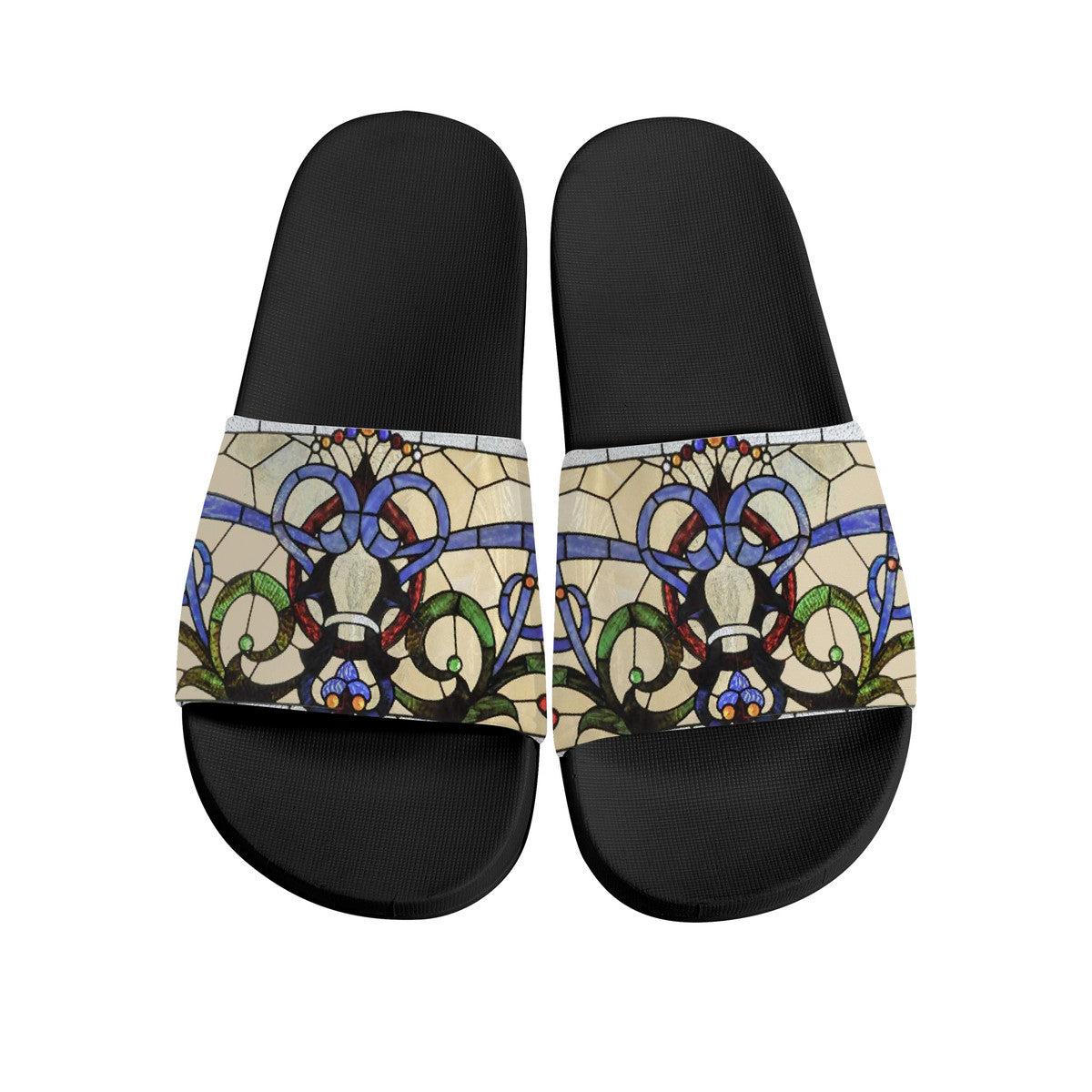 Black Slides Open Toe Casual Summer Sandals