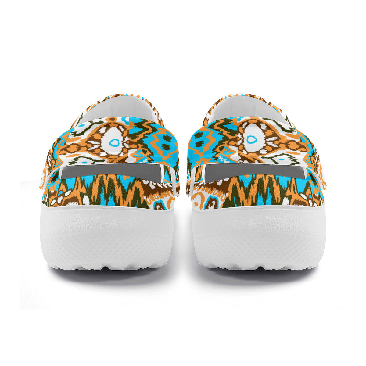 Boho Pattern Clogs, Unisex Bohemian Fashion Summer Sandals