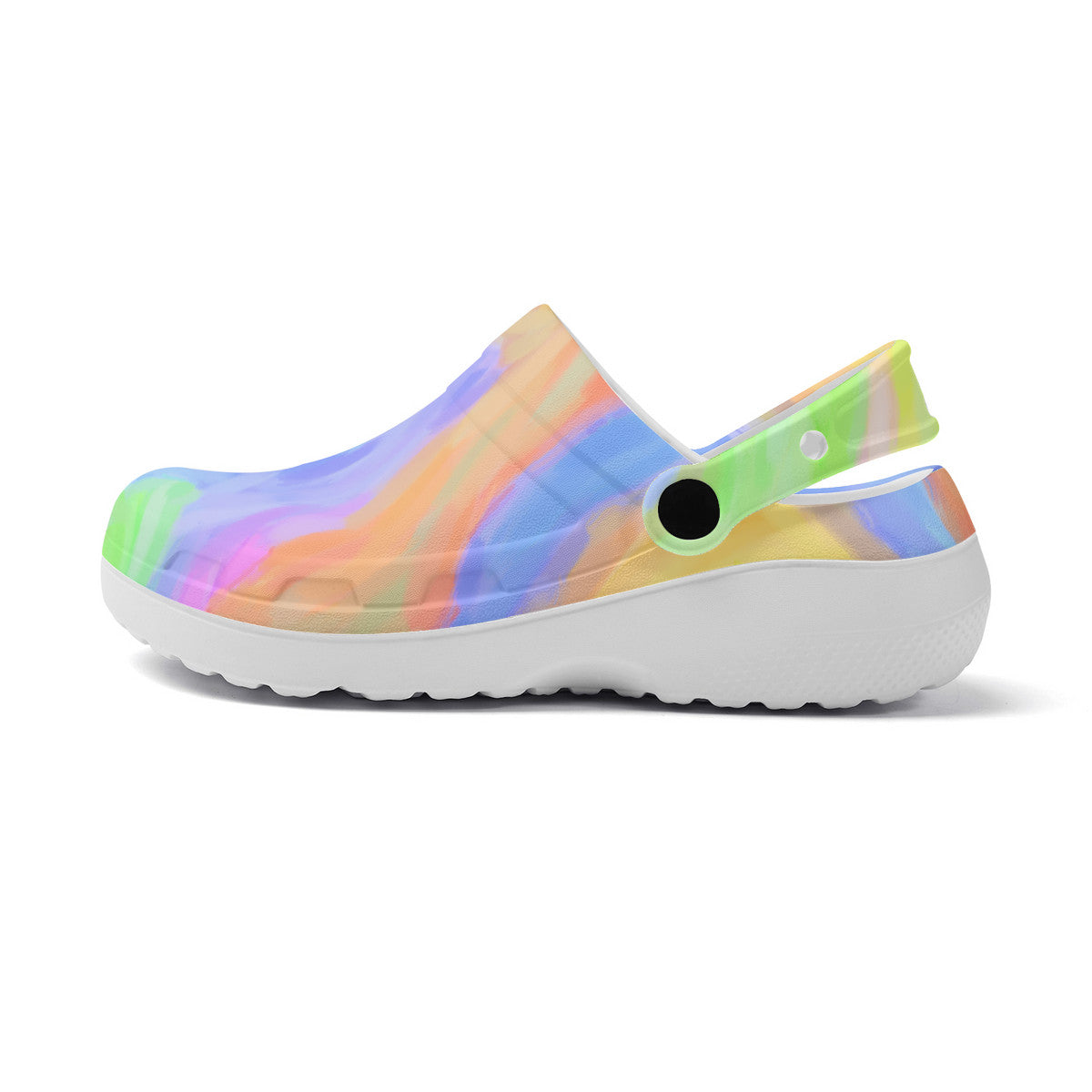 Candy Colour Unisex Lightweight Nursing Shoes, No Hole Croc Style Clogs