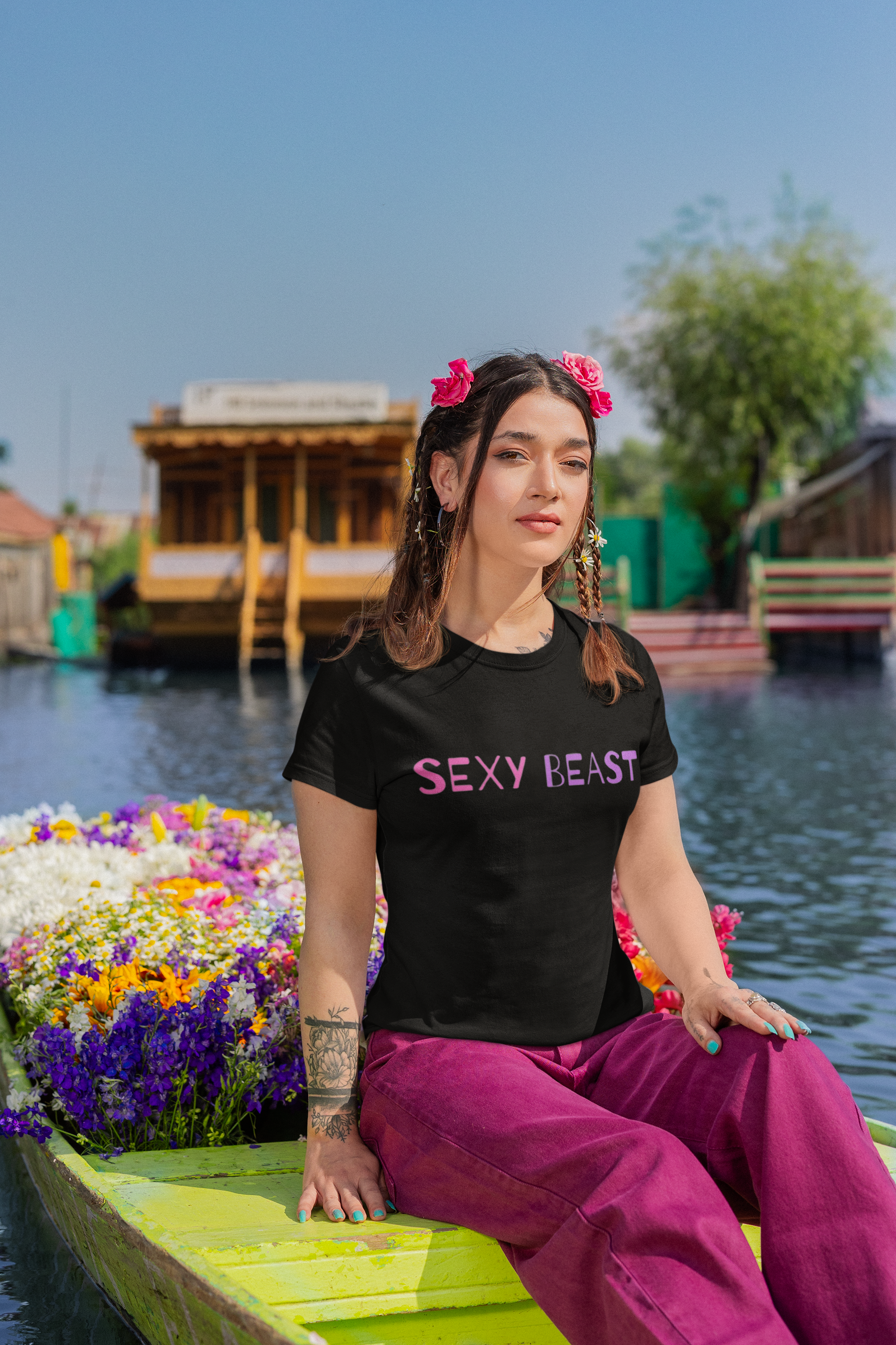 Classic Womens Crewneck T-shirt | SEXY BEAST