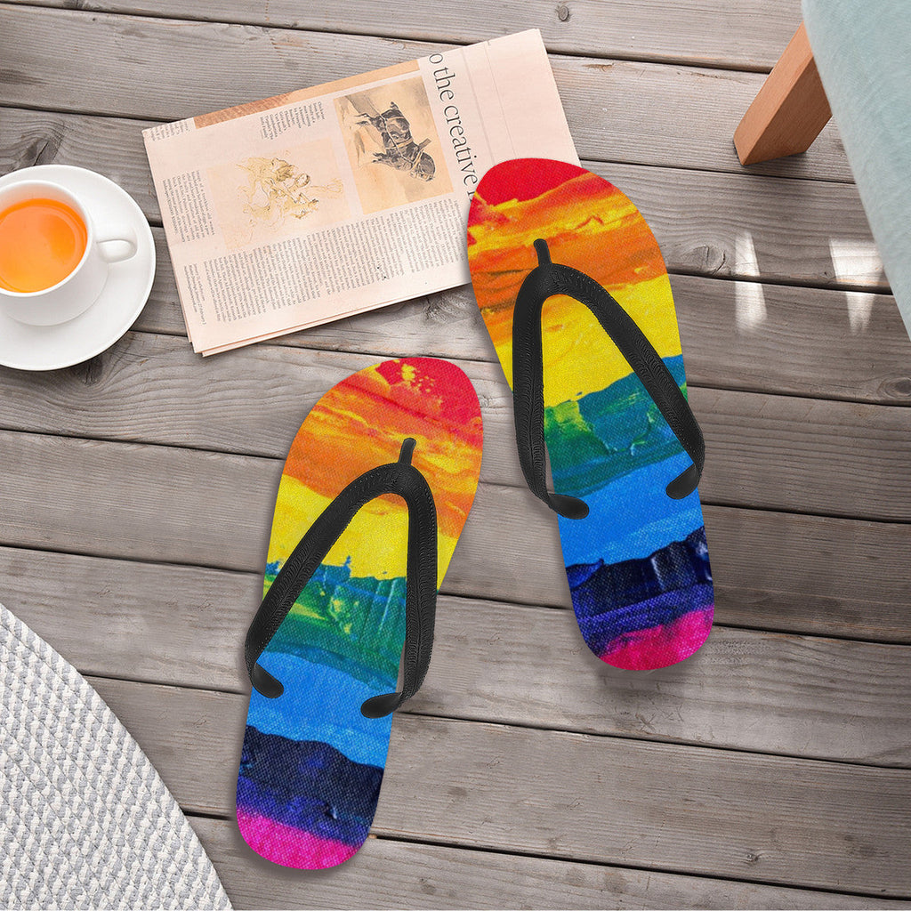 Vibrant Colorful Flip-Flops