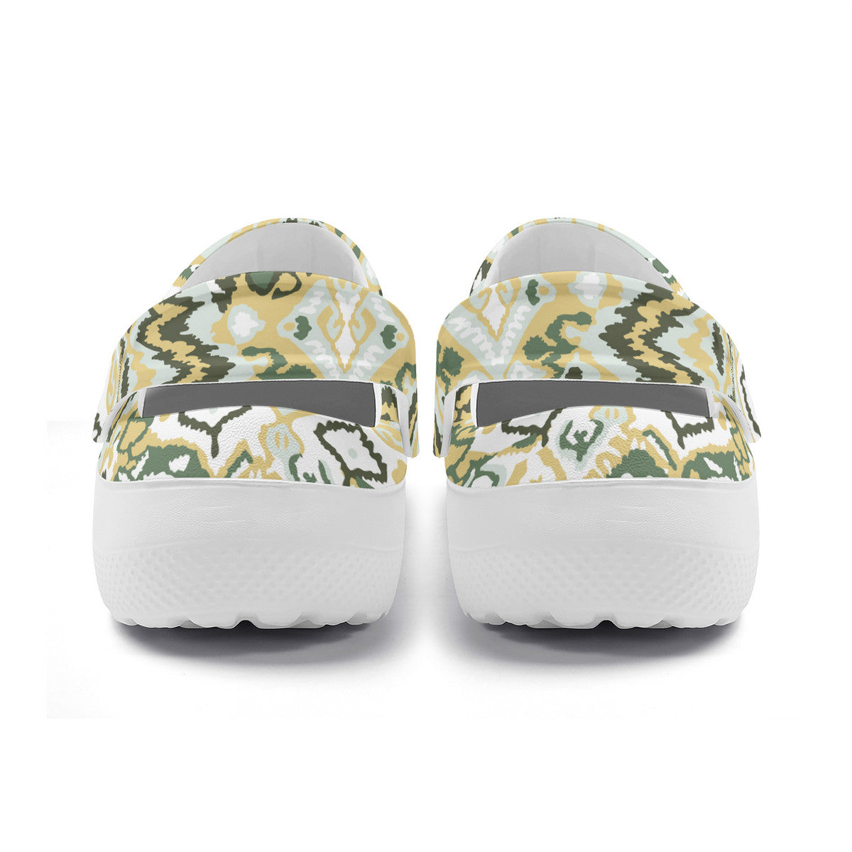 Boho Graphic Clogs, Unisex Sandals for Work and Play, Non-Slip Water Shoes